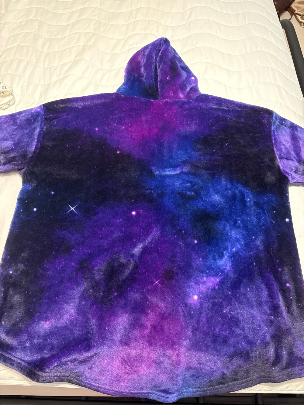 The Comfy Dream Jr unlined purple galaxy hoodie, one size - Picture 3 of 3